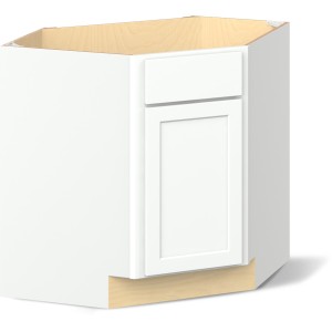 Reliabilt Parkstone II Reliabilt Parkstone II Brilliant White Corner Sink Base Cabinet, 36-in - 641583 | Lowe's Pro Supply